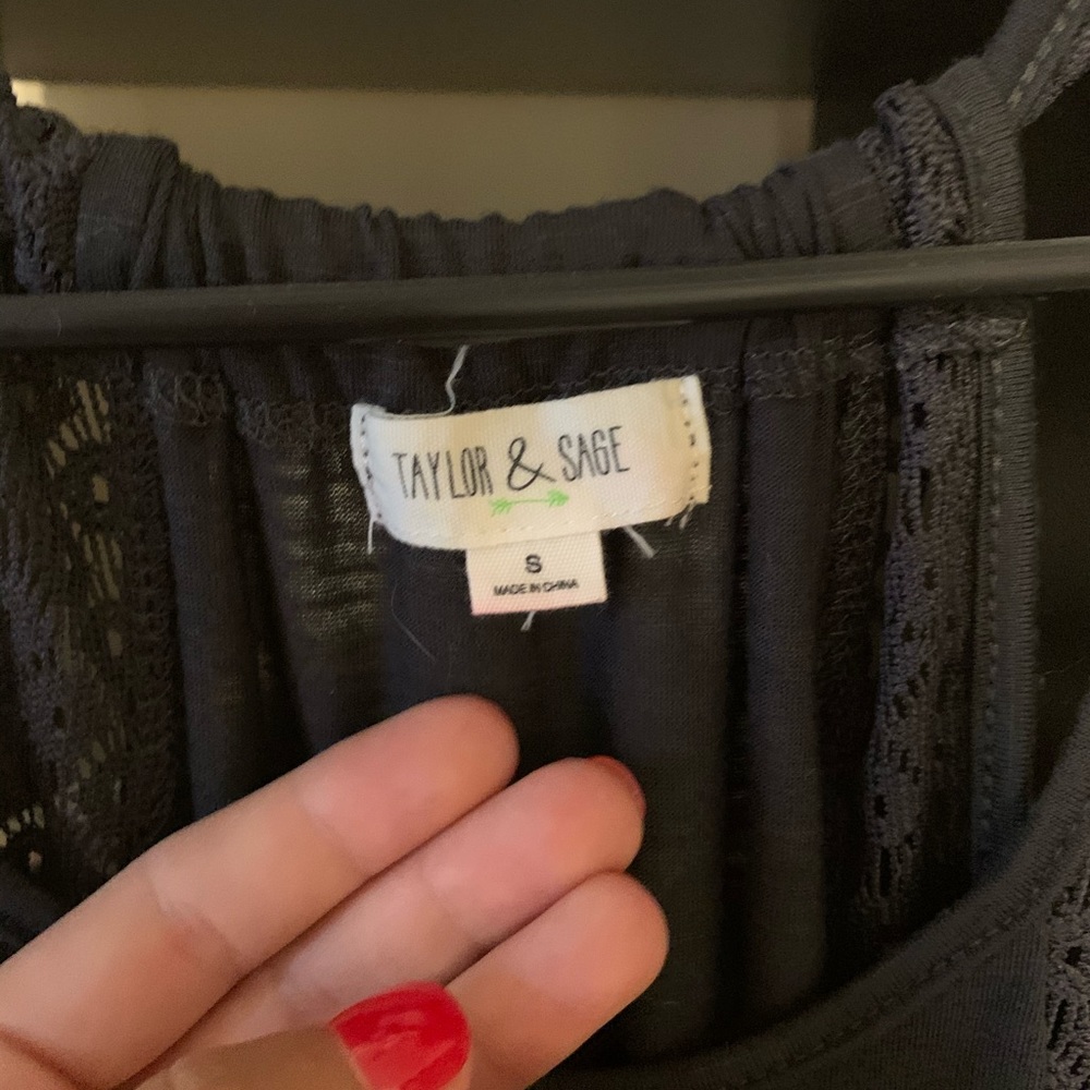 Dark gray Tank top